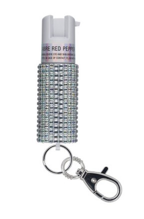 SAB PEPPER SPRAY SILVR JEWELED - Win Repeating Arms Promotion